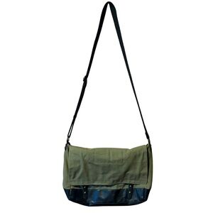 Y2K Unisex Green and Black Messenger Bag